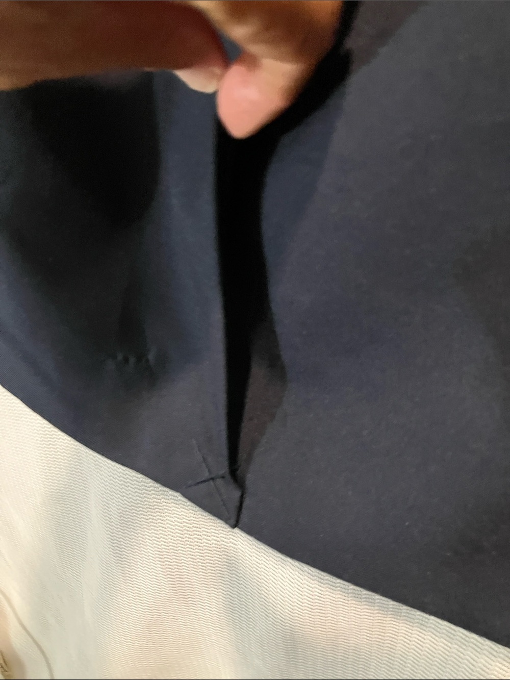 Structured Navy Pencil Skirt for Women - Professional Office Wear - Picture 10 of 12